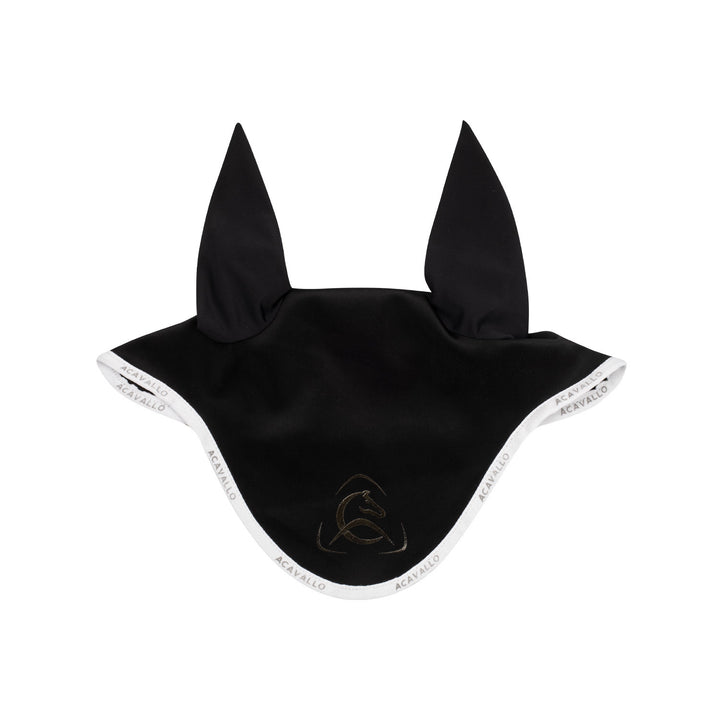 Elastane fly veil silicone logo BLACK/WHITE