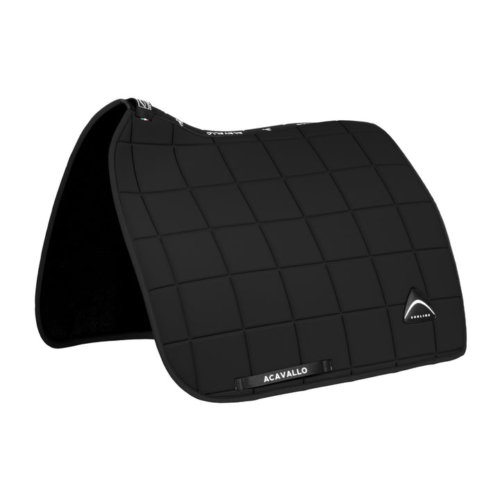 Sublime square dressage saddle pad in technic BLACK