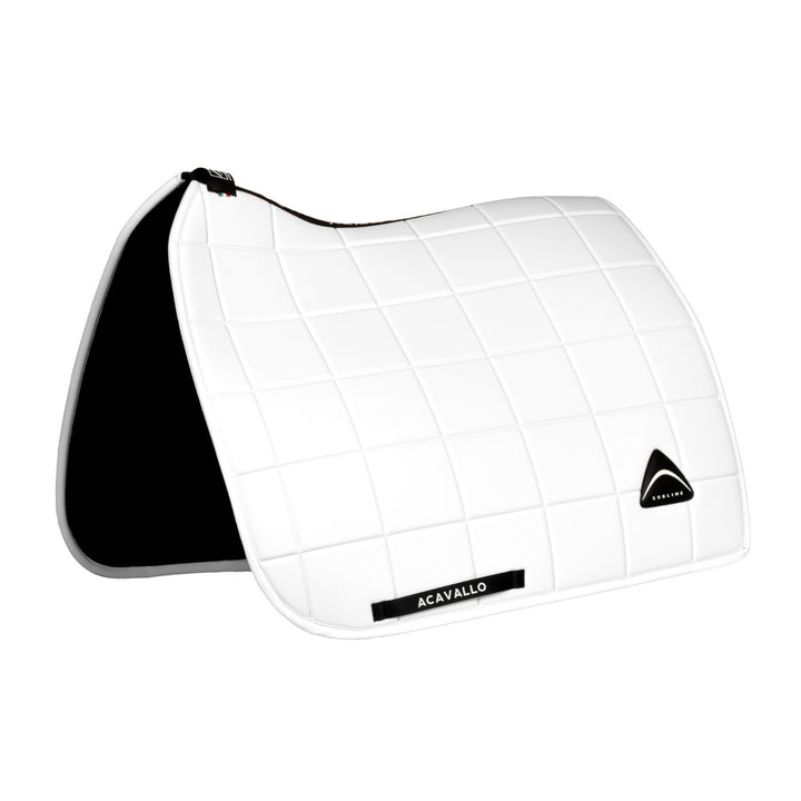 Sublime square dressage saddle pad in technic WHITE