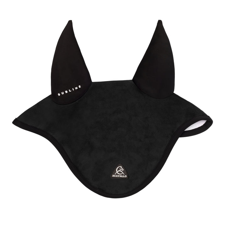 Sublime Louvre fly veil with silicone log pat BLACK