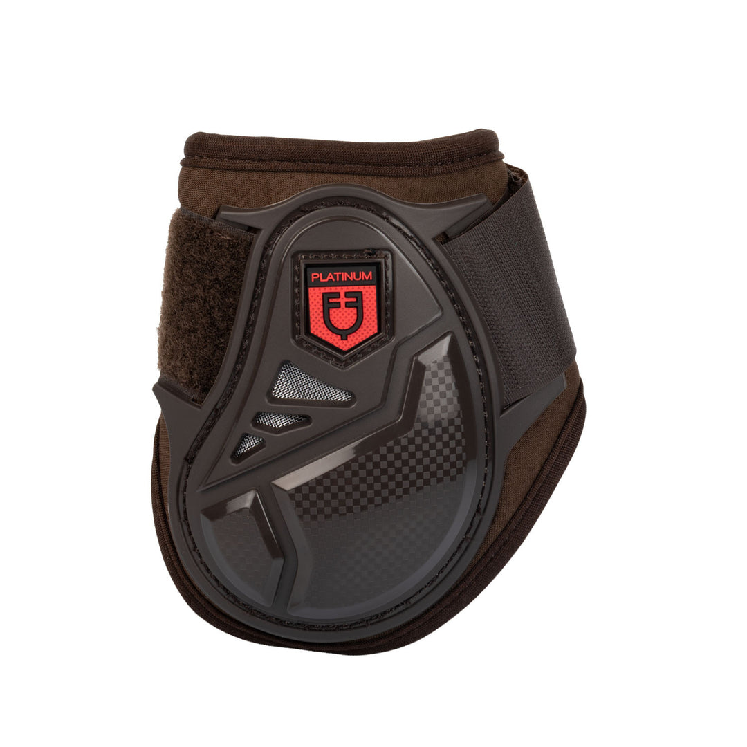 Young horse fetlock boots in polyurethane and DARK BROWN