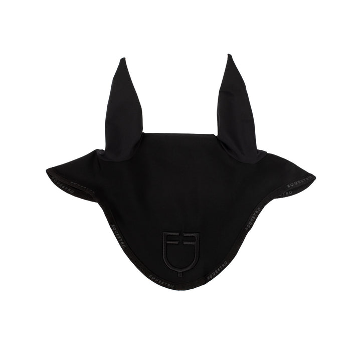 Fly veil in technical fabric with logo BLACK/BLACK