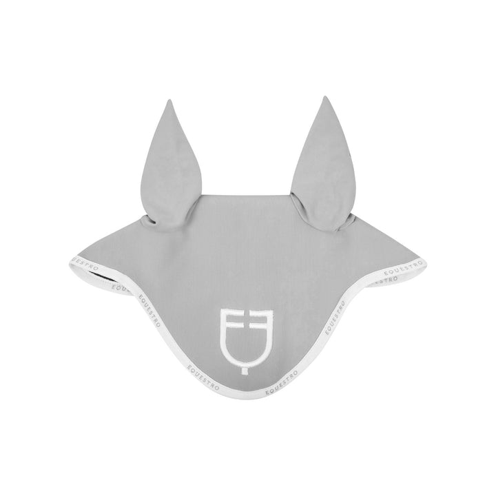 Fly veil in technical fabric with logo LIGHT GREY/WHITE