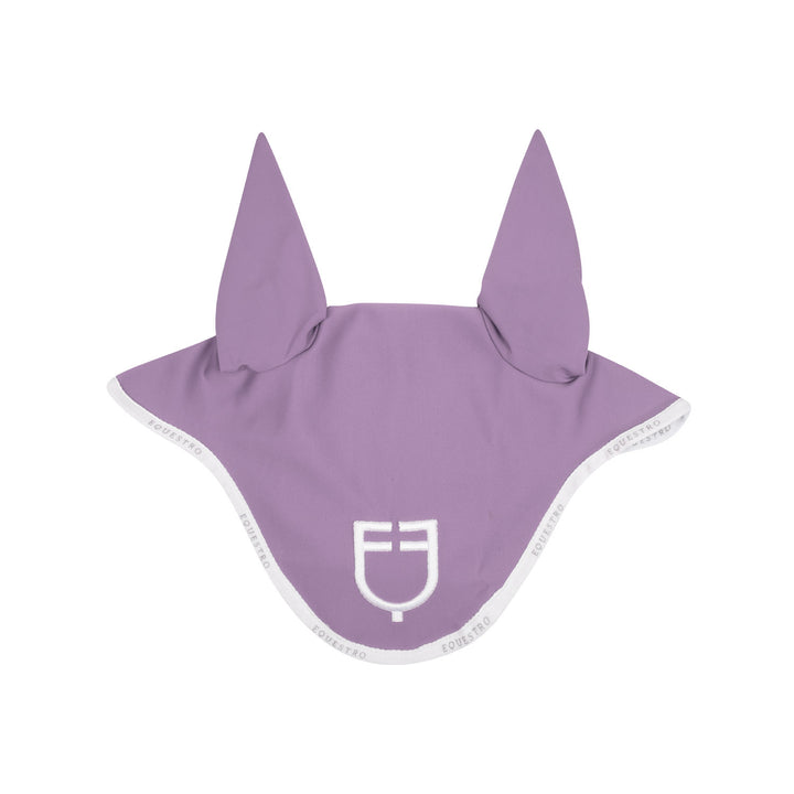Fly veil in technical fabric with logo LILLA/WHITE