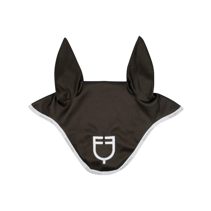 Fly veil in technical fabric with logo MILITARY GREEN/WHITE