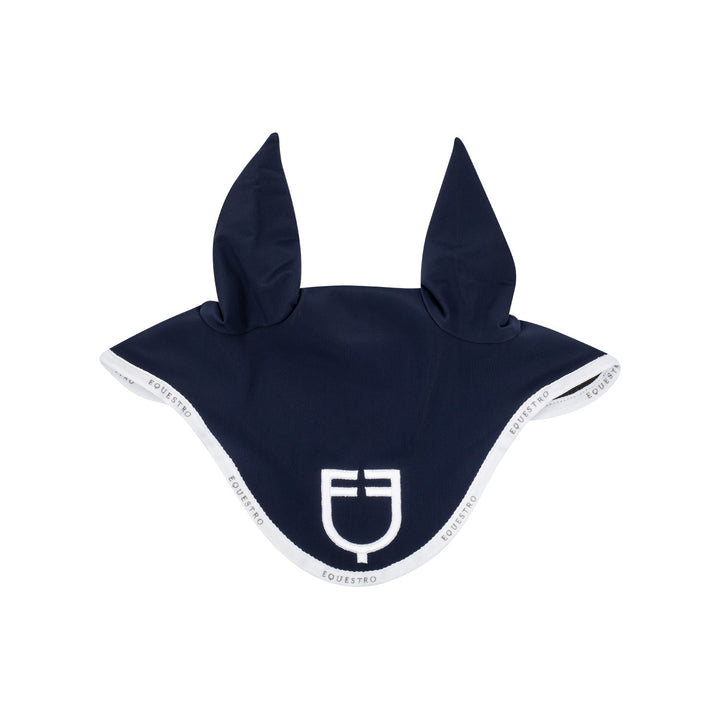 Fly veil in technical fabric with logo NAVY/WHITE