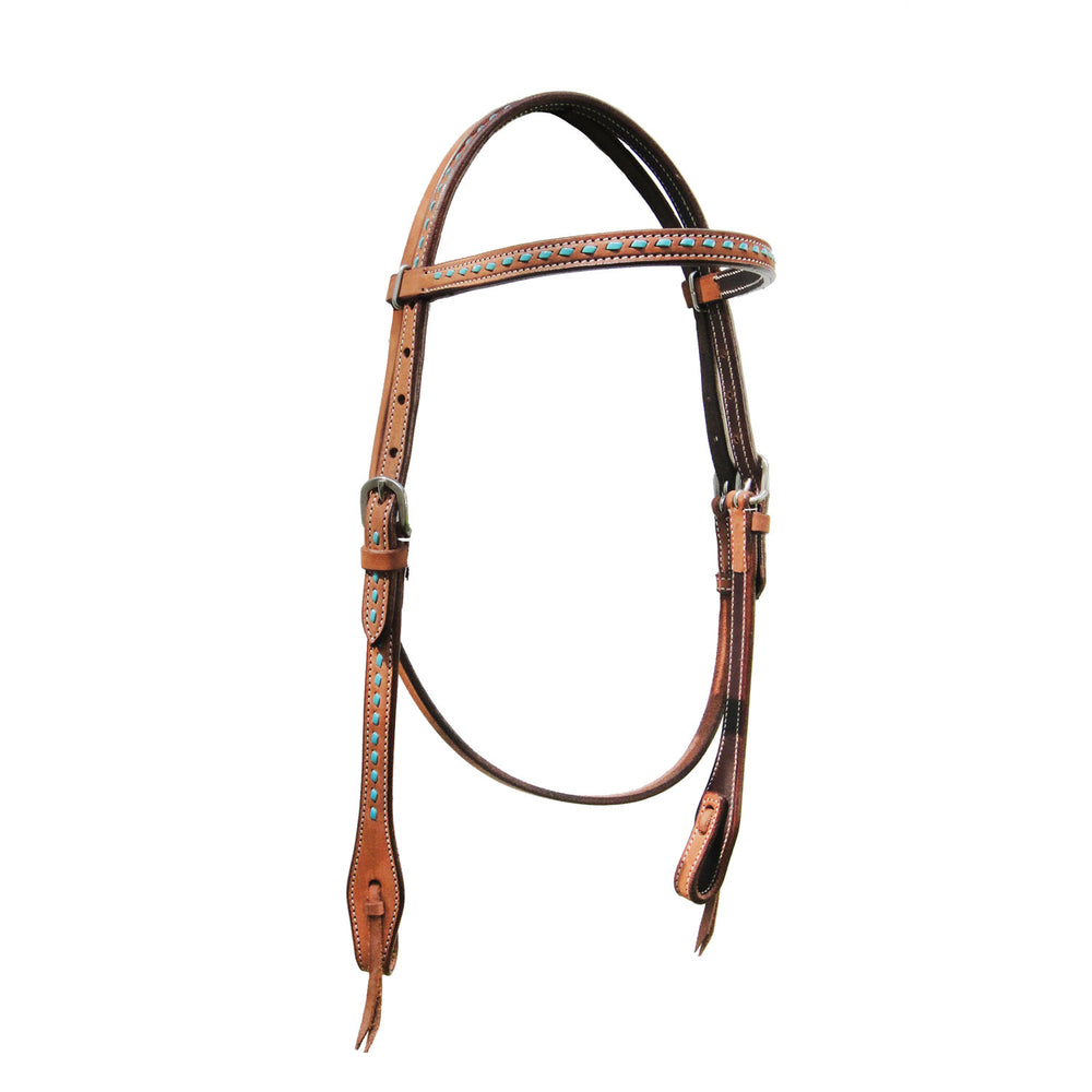 POOL'S WESTERN HEADCOLLAR TURQUOISE INSERT LIGHT OIL
