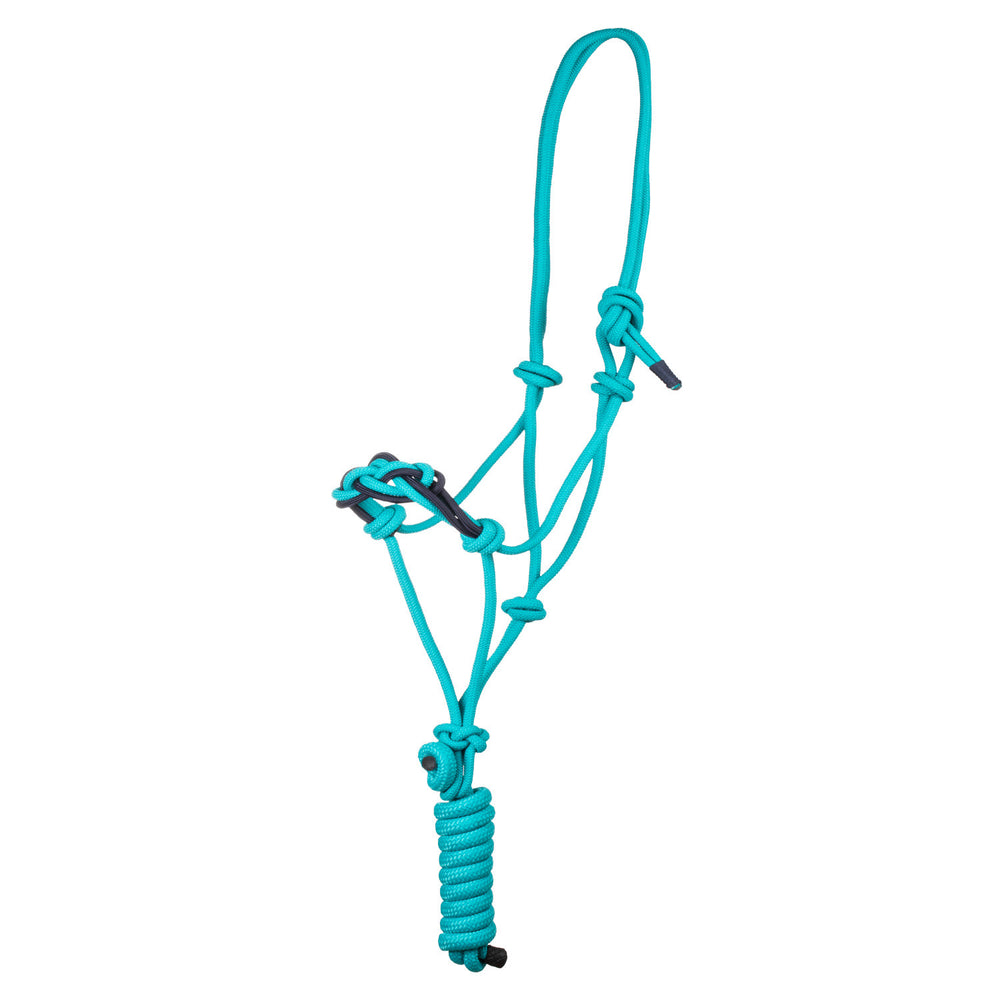 Halter with braided rope on the nose TEAL/NV
