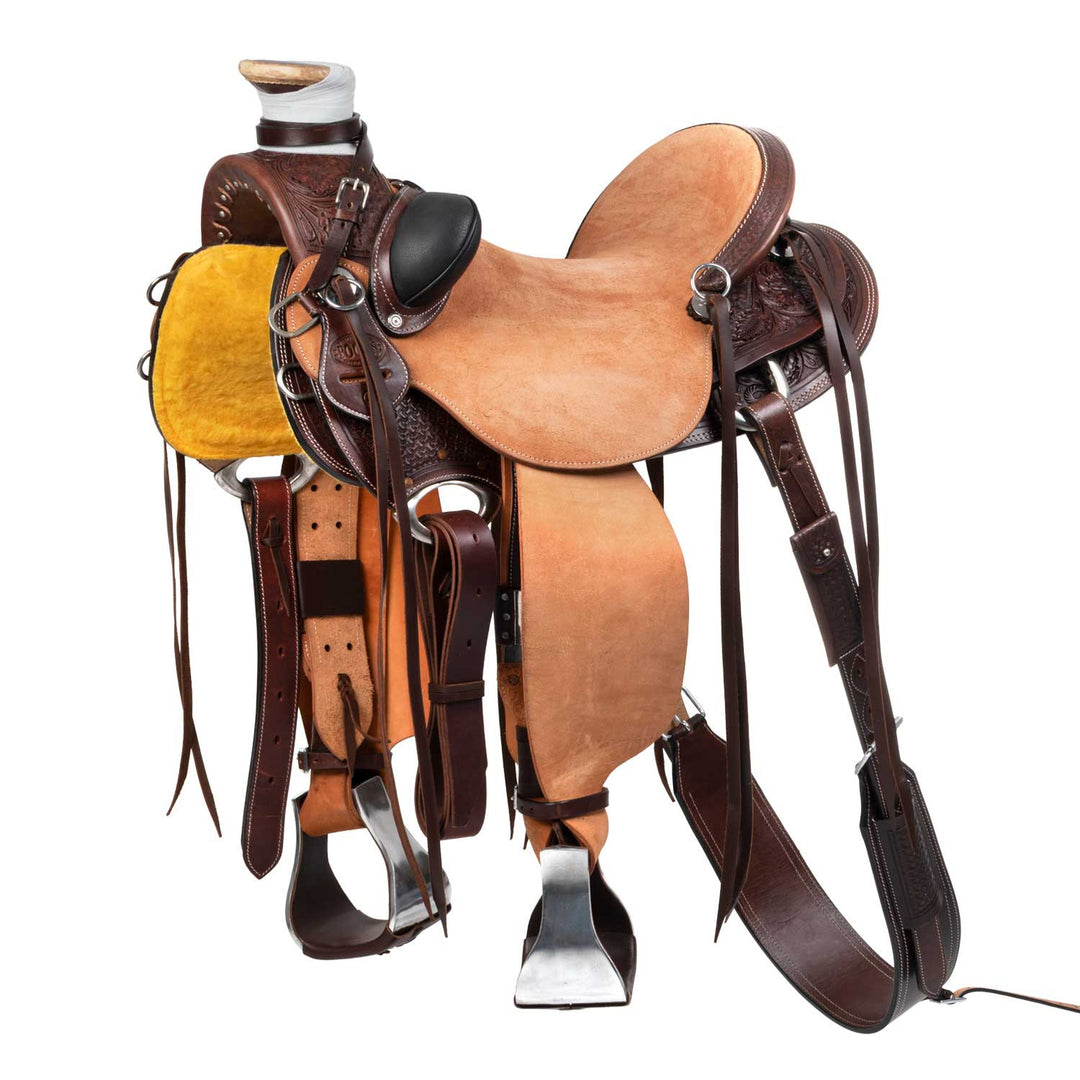 WADE WESTERN ARIZONA SADDLE WITH BACK GIRTH AND KNIFE GUARD