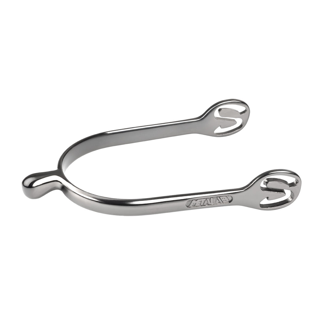METALAB DROP-SHAPED CHROME SPURS